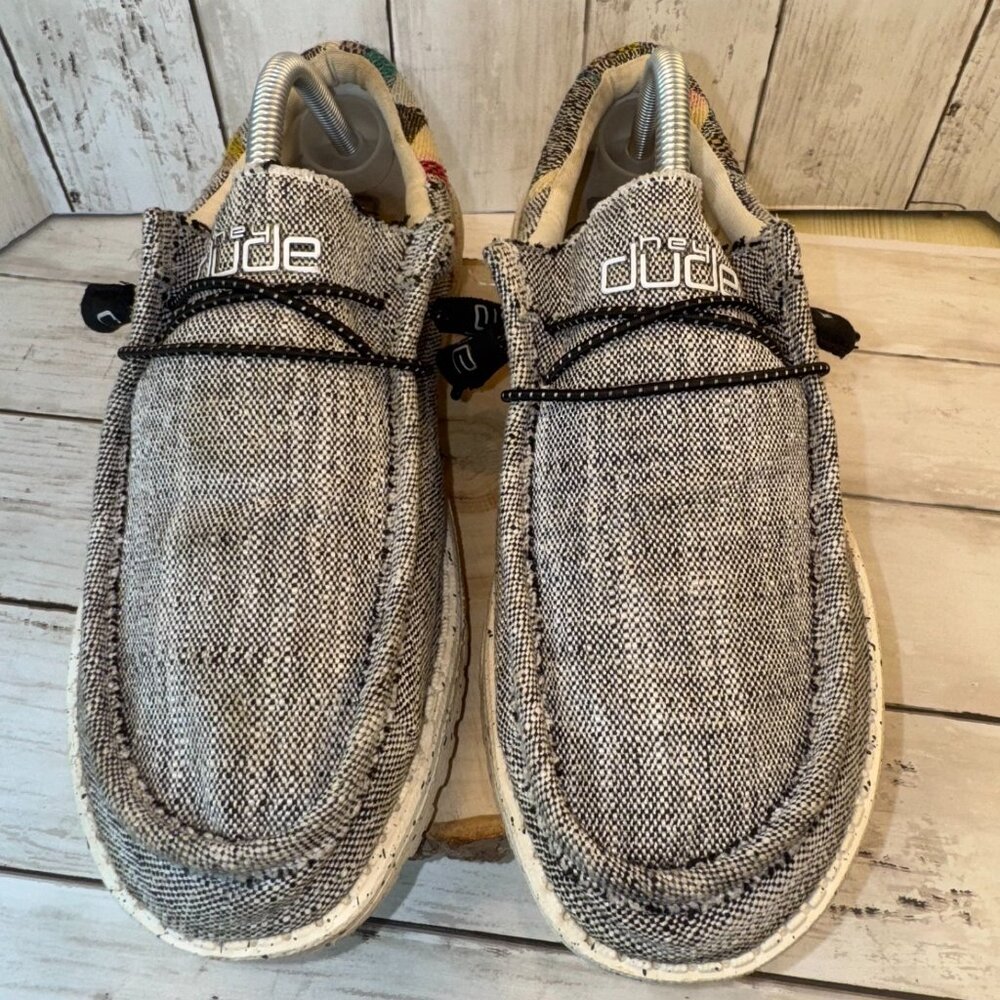 Hey Dude Men's Wally Funk Etno Grey - US 9 EU 42 - Picture 6 of 10